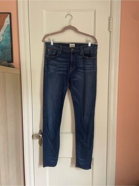 Hudson Jeans Dark Blue Nico Mid-Rise Super Skinny Jeans